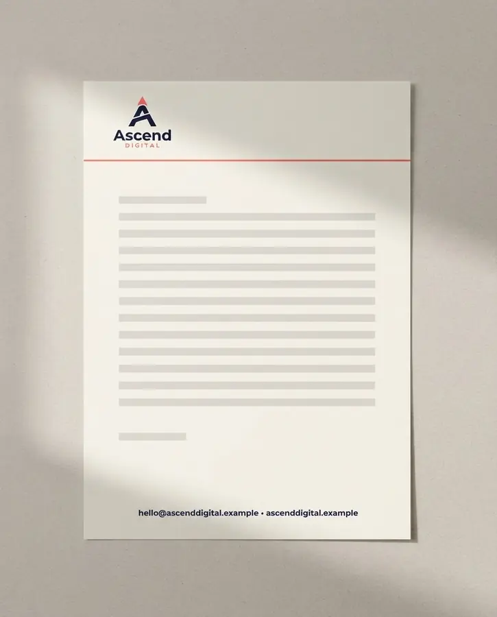 Ascend Digital: Letterhead