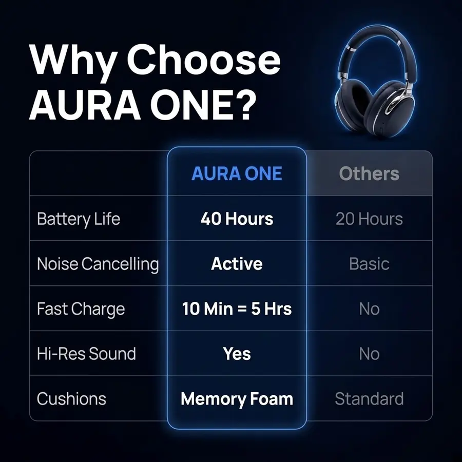 AURA ONE: Comparison chart