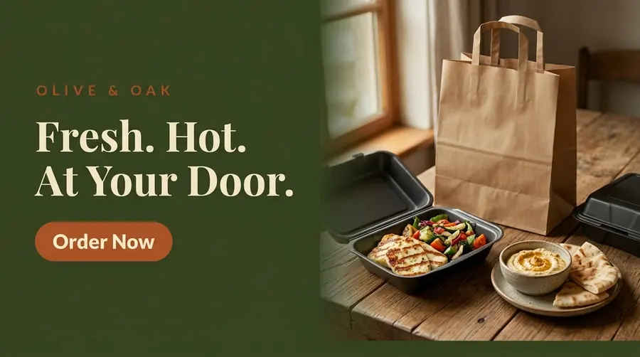 Olive & Oak cover: Delivery banner